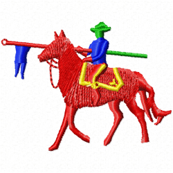 Horses Embroidery Design 1